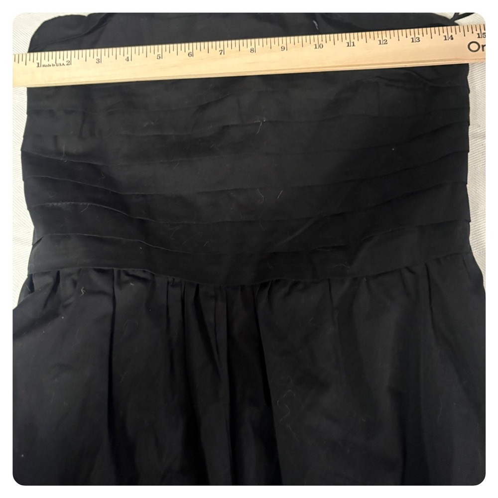 Band Of NWT The Free Black Strapless Jumpsuit Wide Leg 100% Cotton Poplin size M - Picture 7 of 11
